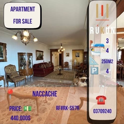 Apartment For Sale Naccashe 250 sqm 3Bdrm Sea & Mountain View $440K